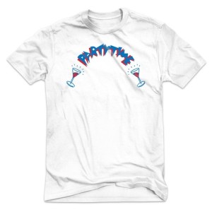 Get On Down EXCLUSIVE: Vintage Record Label Tees / PARTYTIME RECORDS LOGO "WHITE" SIZE S