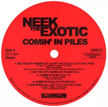 NEEK THE EXOTIC / COMIN' IN PILES