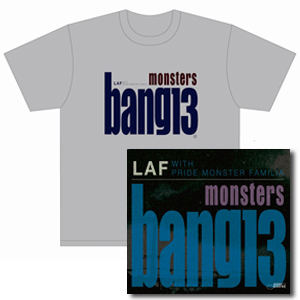 LAF with PRIDE MONSTER FAMILIA / MONSTERS BANG 13 ★ユニオン限定T-SHIRTS付セット<グレイボディ>Sサイズ