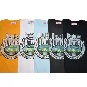 DJ MURO / DJムロ / Diggin' Ice Summer 97 Tee ◆Lt. Blue Mサイズ