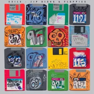 EXILE (EMANON) / ZIP DISKS & FLOPPIES (BLUE VINYL) アナログLP