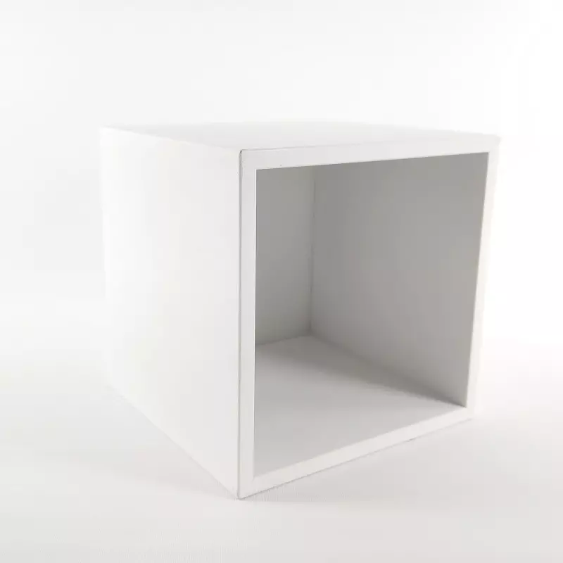 レコードラック LPサイドラック ホワイト/レコードラック/ラックフェア