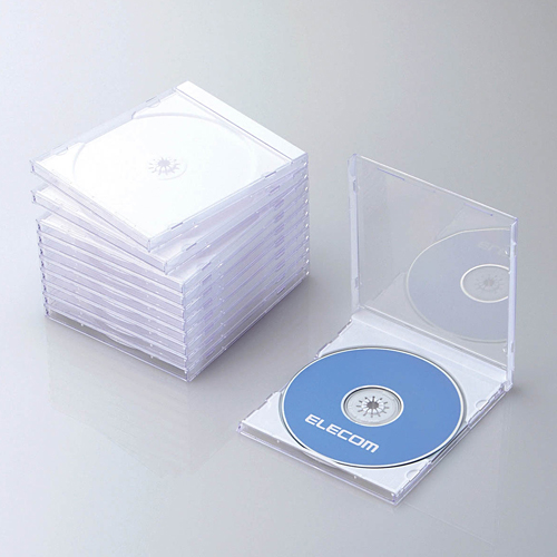 CDプラケース / ELECOM CDプラケース・白10枚パック
