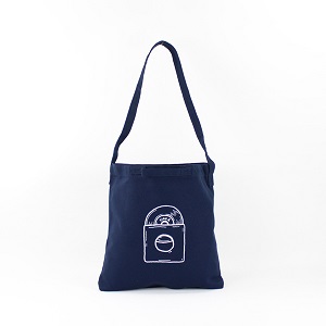 MUSIC TOTE / MUSIC TOTE DONUTS 2WAY POCKET (Navy/White)