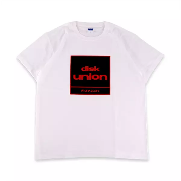 ロゴス　Tシャツ　M 音律聯覚 ディスクユニオン 四角ロゴ Tシャツ ブラック Mサイズ /ディスク