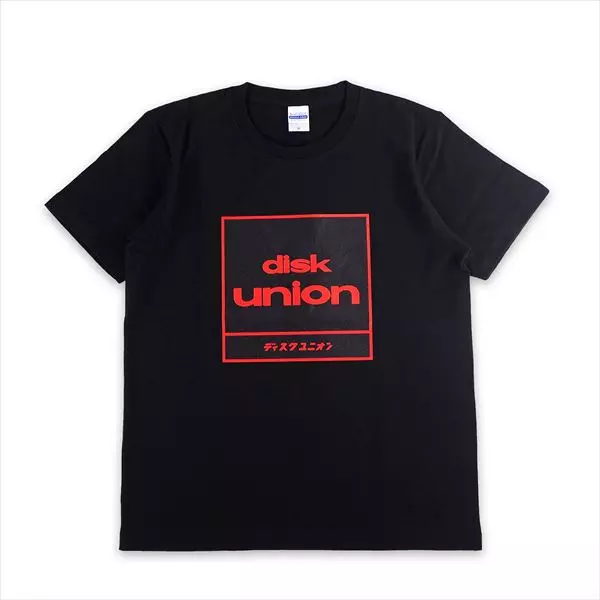 ディスクユニオン 四角ロゴ Tシャツ / ディスクユニオン 四角ロゴ Tシャツ ブラック Lサイズ 