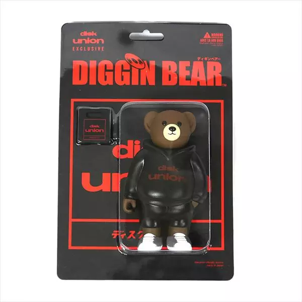 DIGGIN' BEAR “diskunion” ブラック/KNICK KNACKS｜GOODS