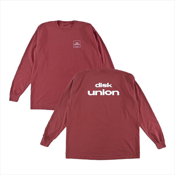 diskunion Long Sleeve Tee / diskunion Long Sleeve Tee Garment Dyed (Crimson/XL)