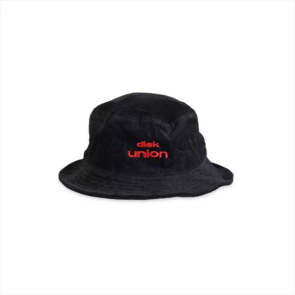 バケットハット / diskunion コーデュロイ バケットハット (ブラック)