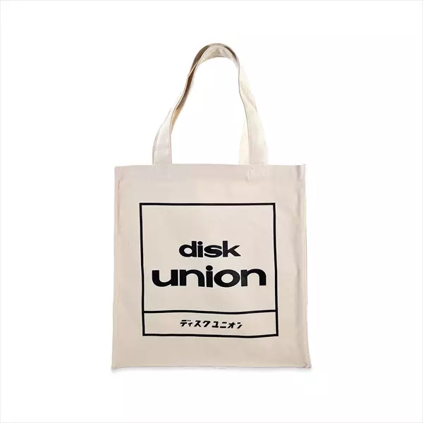 TOTE BAG / トートバッグ / diskunion レコードトート 四角ロゴ (ナチュラル×ブラック)