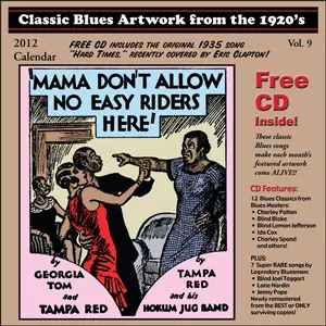 BLUES CALENDAR / 2012 CLASSIC BLUES ARTWORK FROM THE 1920'S CALENDAR