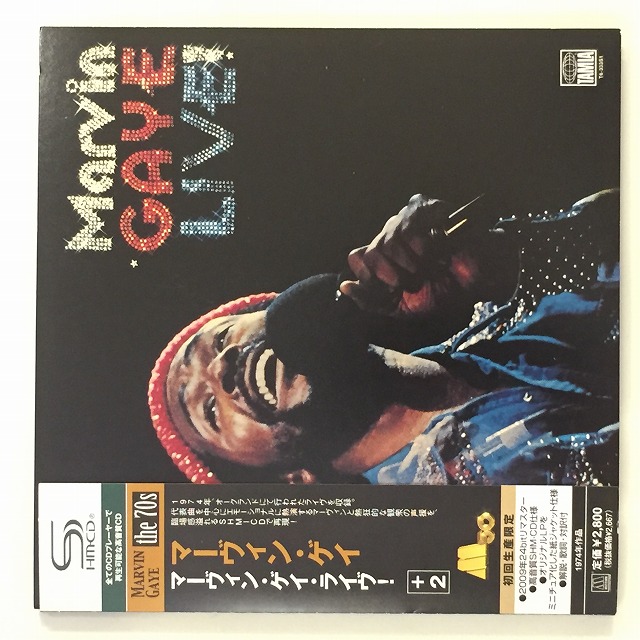 MARVIN GAYE / マーヴィン・ゲイ / マーヴィン・ゲイ・ライヴ! +2 (国内盤 帯 解説付 紙ジャケット仕様 SHM-CD)