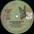 DEE DEE BRIDGEWATER / ディー・ディー・ブリッジウォーター / BAD FOR ME + BACK OF YOUR MIND