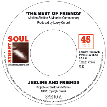 JERLINE AND FRIENDS / ジャーリン・アンド・フレンズ / THE BEST OF FRIENDS + OPEN UP YOUR HEART (7")