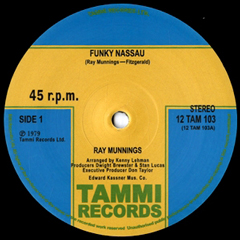 RAY MUNNINGS (RAPHAEL MUNNINGS) / レイ・マニングス / FUNKY NASSAU + JUMP IN THE WATER (12")