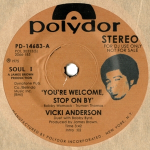VICKI ANDERSON / ヴィッキー・アンダーソン / YOU'RE WELCOME, STOP ON BY + BABY DON'T YOU KNOW (7")