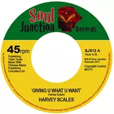 HARVEY SCALES / ハーヴェイ・スケールズ / GIVING U WHAT U WANT + I'D BE A FOOL(TO FOOL AROUND) (7")
