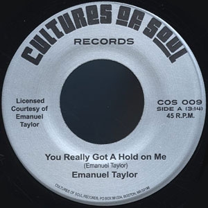 EMANUEL TAYLOR / エマニュエル・テイラー / YOU REALLY GOT A HOLD ON ME + SOCIETY (7")