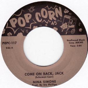 NINA SIMONE / ニーナ・シモン / COME ON BACK, JACK + WORK SONG (7")