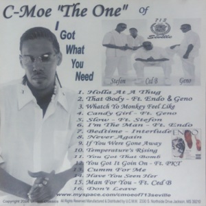 713 SEVILLE / THE ONE OF I GOT WHAT YOU NEED (CD-R)