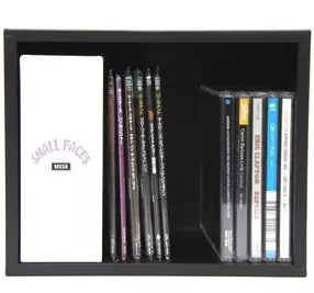 CD/DVD収納マス型ラック ブラック/CDラック｜CD・レコードアクセサリー