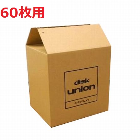 LP用ダンボール / LP用ユニオンロゴ入りダンボール(60枚収納サイズ)・クラフト 5枚セット