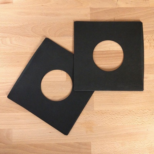 内袋 / EP用紙製内袋(両面穴あき)・黒10枚セット