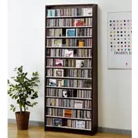 オークス　CDキャビネット　大容量　CD735枚収納　② 幅139.2cm CD695枚収納 CDコレクター仕様 CDラック CDラック
