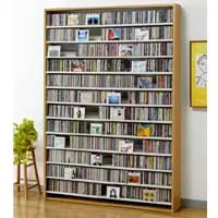 オークスCDラック CDストッカー CS1668 ナチュラル/CDラック｜CD