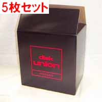 LP用ダンボール / LP用ユニオンロゴ入りダンボール(60枚収納サイズ)・赤黒 5枚セット