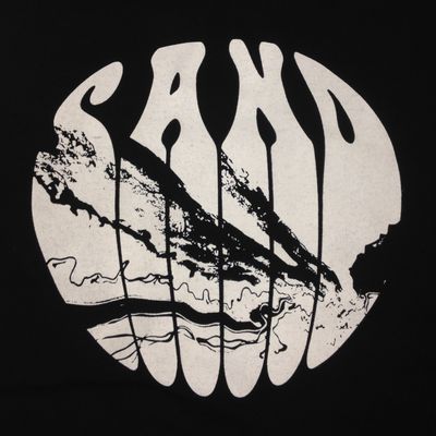 SAND / SAND LOGO / BLACK / M (T-SHIRT M-SIZE)