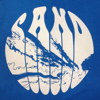 SAND / SAND LOGO / BLUE / M (T-SHIRT M-SIZE) 