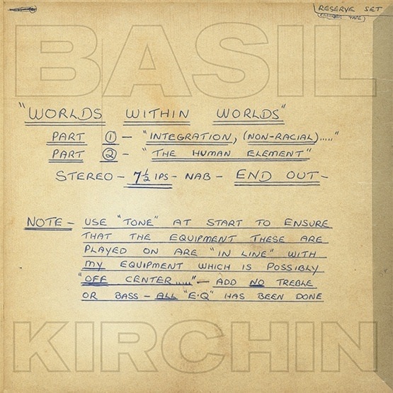 BASIL KIRCHIN / ベイジル・カーチン / WORLDS WITHIN WORLDS (PART I AND II) [LP]
