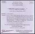 KARLHEINZ STOCKHAUSEN / カールハインツ・シュトックハウゼン / TARNS UND SO WEITER...