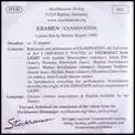 KARLHEINZ STOCKHAUSEN / カールハインツ・シュトックハウゼン / EXAMEN