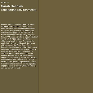 SARAH HENNIES / サラ・ヘニーズ / EMBEDDED ENVIRONMENTS (LP)