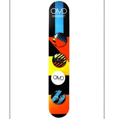 OMD (ORCHESTRAL MANOEUVRES IN THE DARK) / ENGLISH ELECTRIC 4 BADGE SET