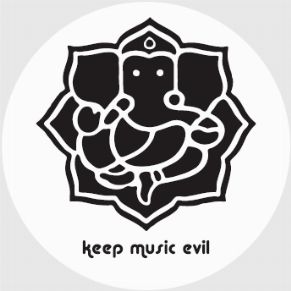 COMMITTEE TO KEEP MUSIC EVIL / COMMITTEE GANESH LOGO SILVER STICKER WITH BLACK (STICKER)