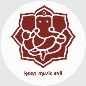 COMMITTEE TO KEEP MUSIC EVIL / COMMITTEE GANESH LOGO SILVER STICKER WITH MAROON (STICKER)