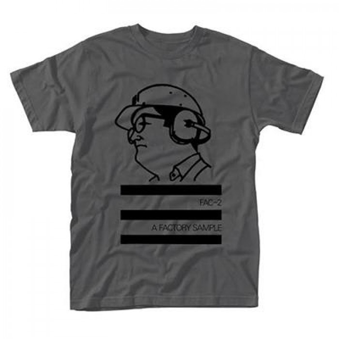 FACTORY RECORDS (LABEL) / A FACTORY SAMPLE (GREY) A FACTORY SAMPLE (GREY) T-SHIRT UNISEX: SMALL