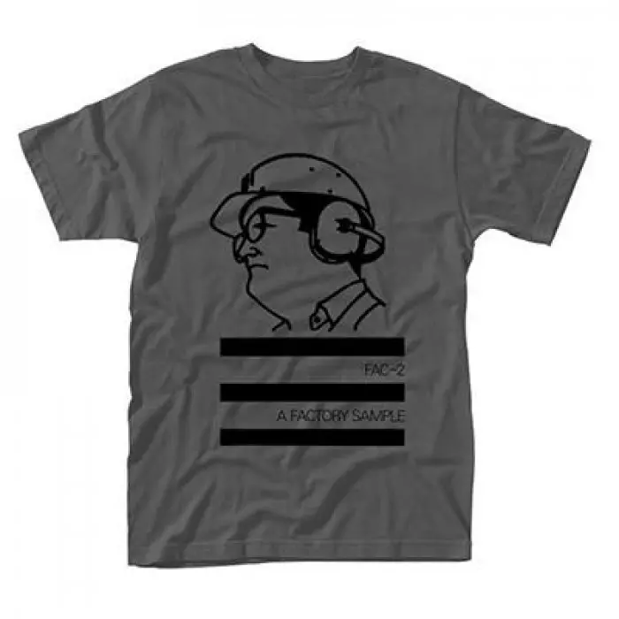 FACTORY RECORDS (LABEL) / A FACTORY SAMPLE (GREY) T-SHIRT UNISEX: MEDIUM