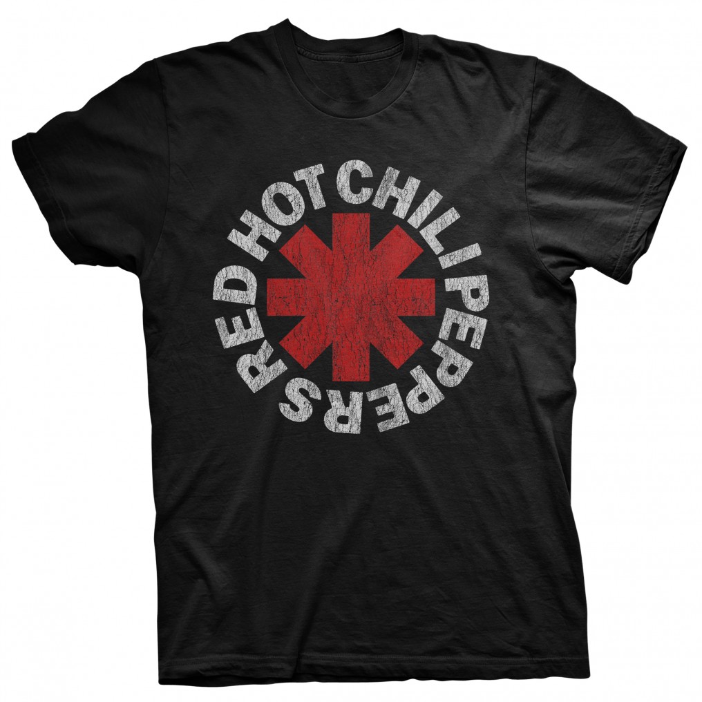 RED HOT CHILI PEPPERS / レッド・ホット・チリ・ペッパーズ / RHCP DISTRESSED ASTERISK BLACK T-SHIRT (S)