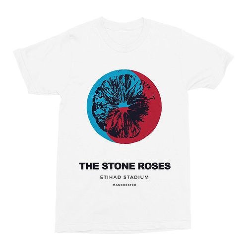 STONE ROSES / ストーン・ローゼズ / WHITE MANCHESTER EVENT T- SHIRT (S)