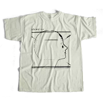 SLOWDIVE / スロウダイヴ / ALBUM TEE (LINEN/WHITE) (S)