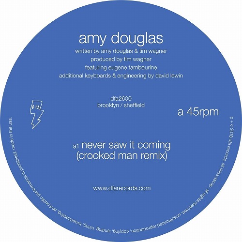 AMY DOUGLAS / NEVER SAW IT COMING (12")