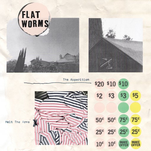 FLAT WORMS / THE APPARITION / MELT THE ARMS (7") 