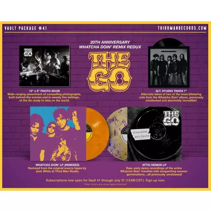 THE GO / WHATCA DOIN’20th ANNIVERSARY REMIX REDUX (2LP+7"+PHOTO BOOK/COLORED VINYL)