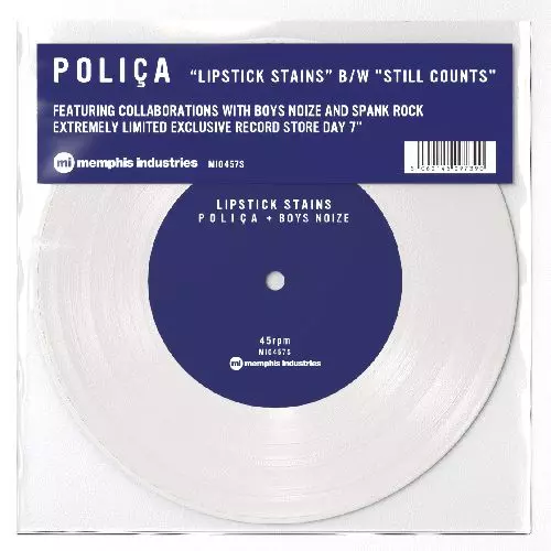 POLICA / ポリサ / LIPSTICK STAINS / STILL COUNTS [COLORED 7"]