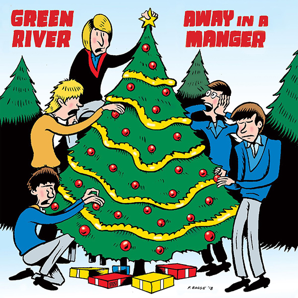 GREEN RIVER & U-MEN / AWAY IN A MANGER / BLUE CHRISTMAS [COLORED 7"]