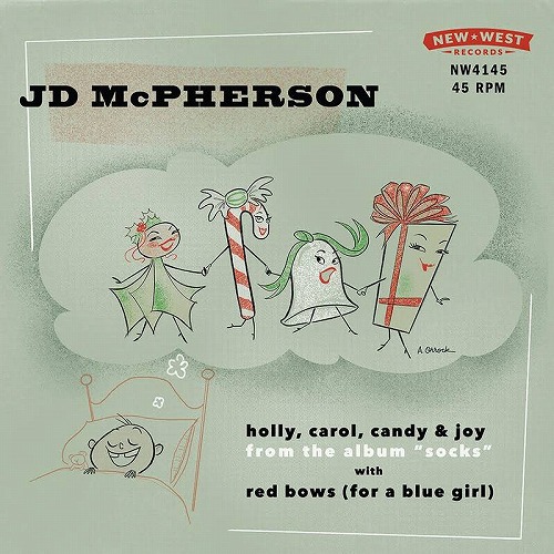 JD MCPHERSON / HOLLY, CAROL, CANDY & JOY / RED BOWS (FOR A BLUE GIRL) [7"]